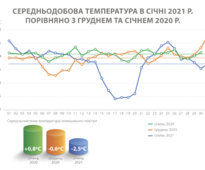 У січні через зниження температури повітря київські будинки спожили в середньому на 10% більше тепла